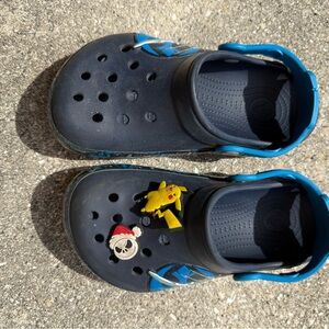 Kids Blue and Black Star Wars crocs